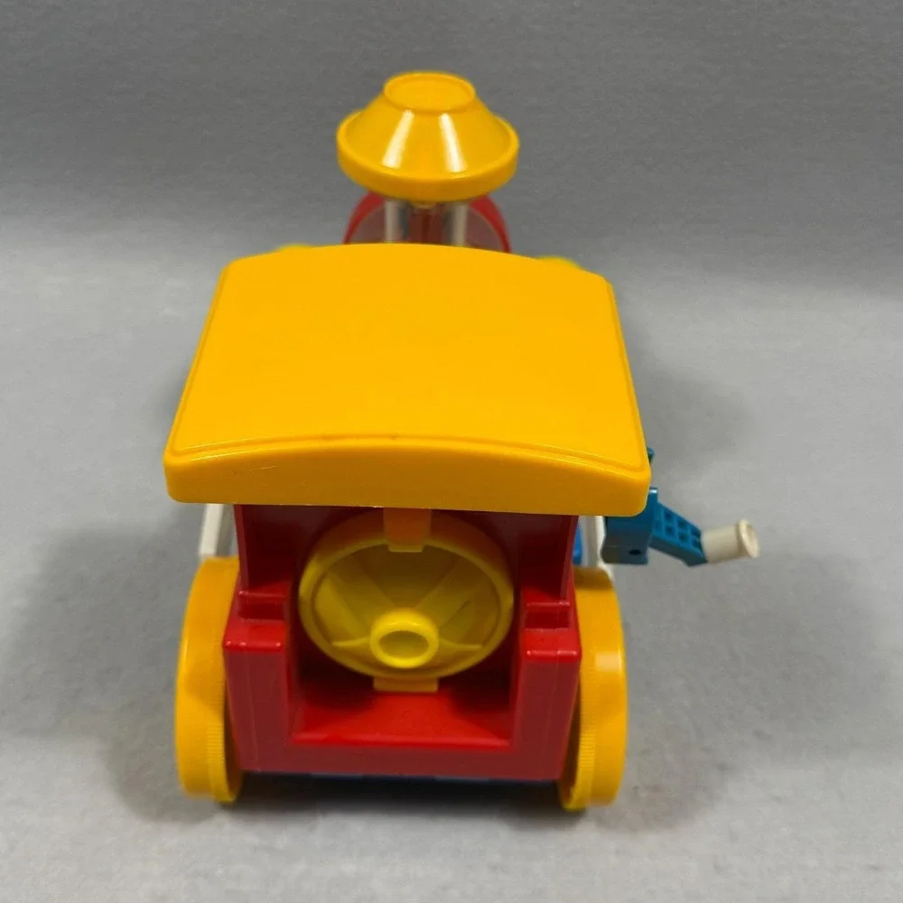 Vintage 1982 Playmate Playworld See Through Crank Toy Train 7890 Hong Kong